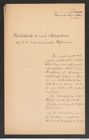 k.k. naturhistorisches Hofmuseum, Intendanzakten 1885-1896 (Hauer), Aktenzahl Z.229/1891, Seite 1